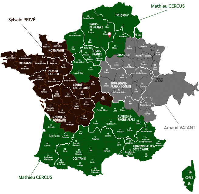 carte commerciaux Franquet